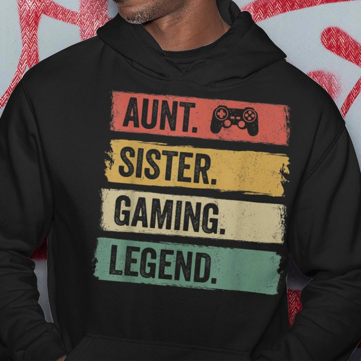 Vintage Tante Siter Gaming Legende Retro Video Gamer Tante Hoodie Lustige Geschenke