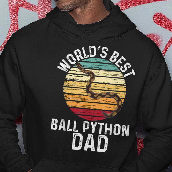 Vintage Worlds Best Ball Python Dad Pet Snake Hoodie Unique Gifts