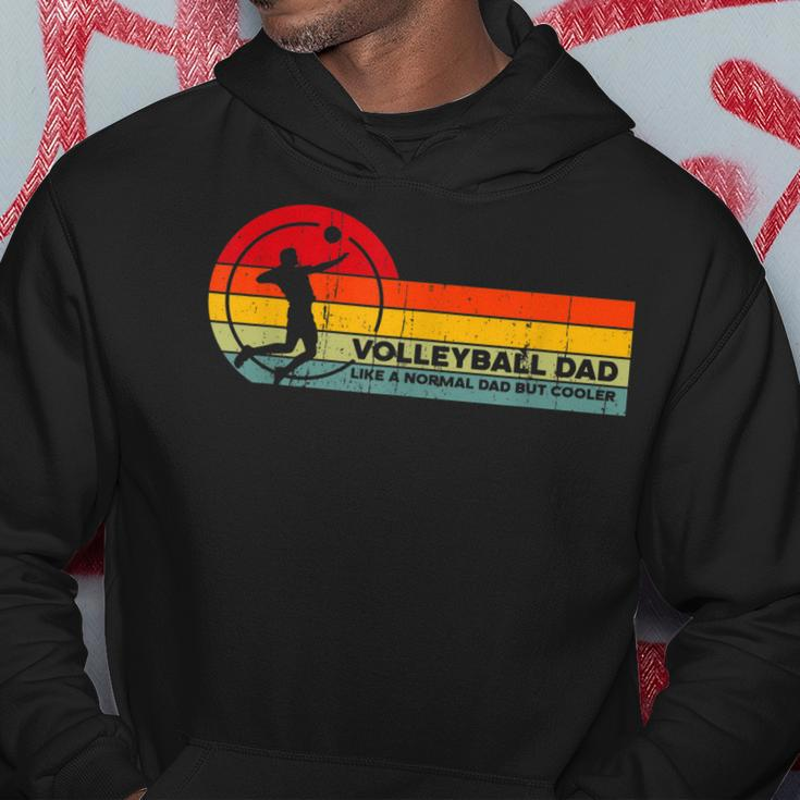Volleyball Dad Like Normal But Cooler - Funny Volleyball Dad Hoodie Funny Gifts