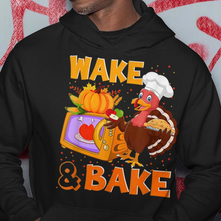 Wake Bake Turkey Feast Meal Dinner Chef Funny Thanksgiving Hoodie Funny Gifts