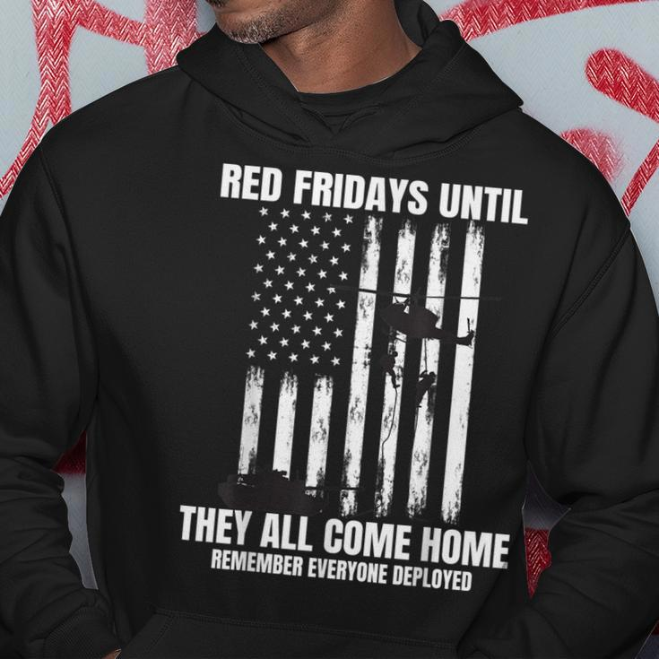 Wear Red On Fridays Military Remember Everyone Deployed Flag Hoodie Unique Gifts
