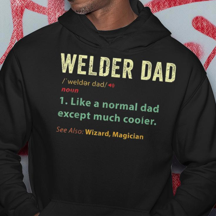 Welder Dad Fathers Day Gift Metalsmith Farrier Blacksmith Hoodie Funny Gifts
