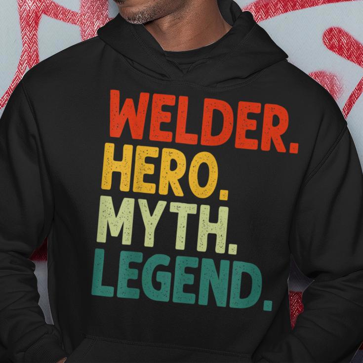 Welder Hero Myth Legend Retro Vintage Schweißen Hoodie Lustige Geschenke