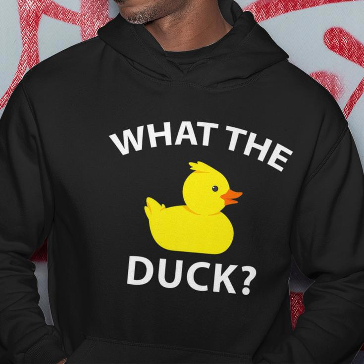 What The Duck Funny Rubber Duck Gift Hoodie Unique Gifts