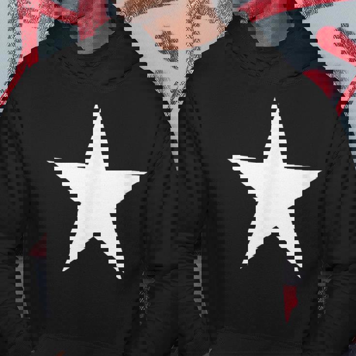 White Star On Front Hoodie Unique Gifts