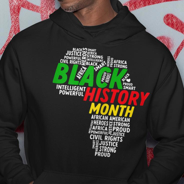 Womens Black History Month African Map African American Roots Pride Hoodie Funny Gifts