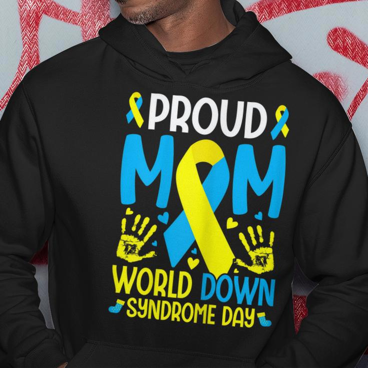 Womens Down Syndrome Mom Ribbon World Down Syndrome Awareness Day Hoodie Unique Gifts