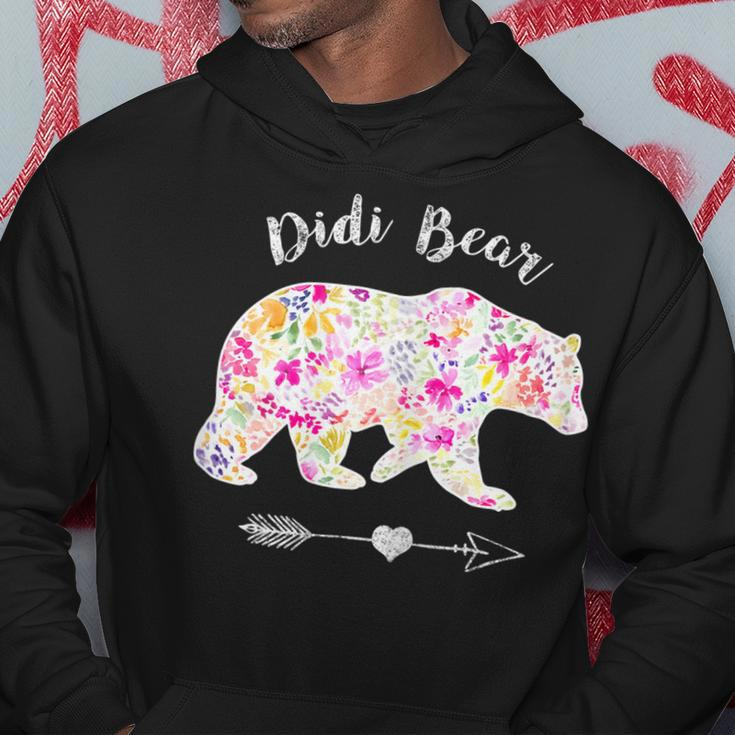 Womens Floral Didi Bear Funny Mothers Day Men Hoodie Graphic Print Hooded Sweatshirt Funny Gifts