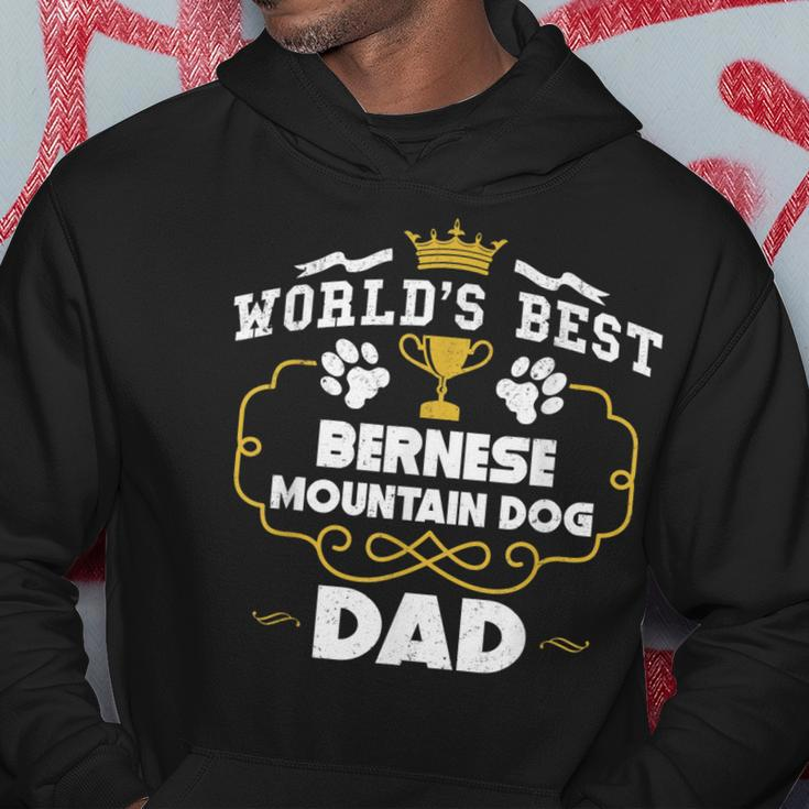 Worlds Best Bernese Mountain Dog Dad Dog Owner Gift For Mens Hoodie Unique Gifts
