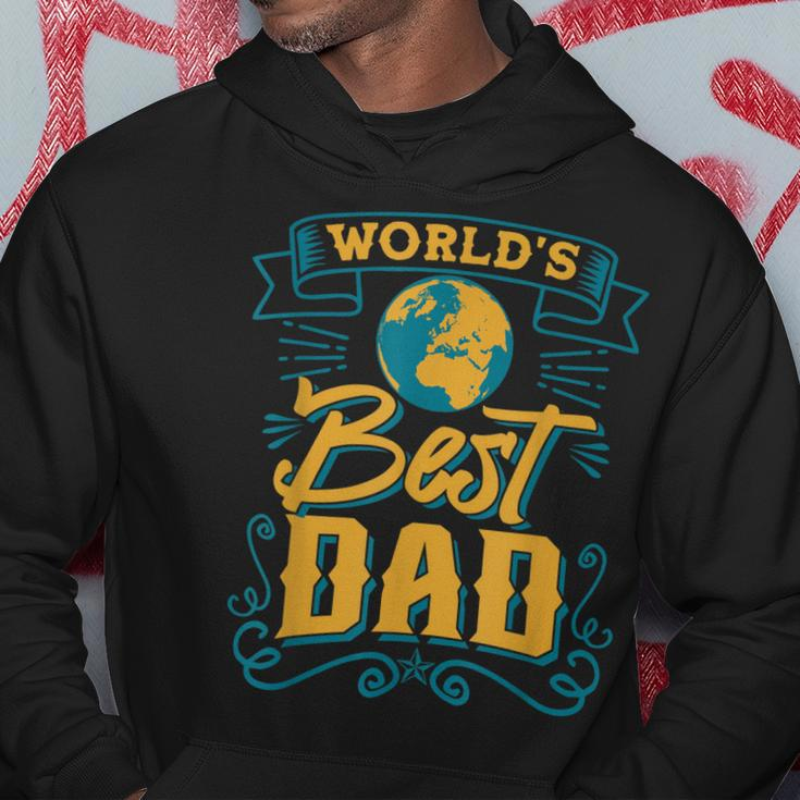 Worlds Best Dad Fathers Day Men Grandpa Husband New Daddy Hoodie Unique Gifts