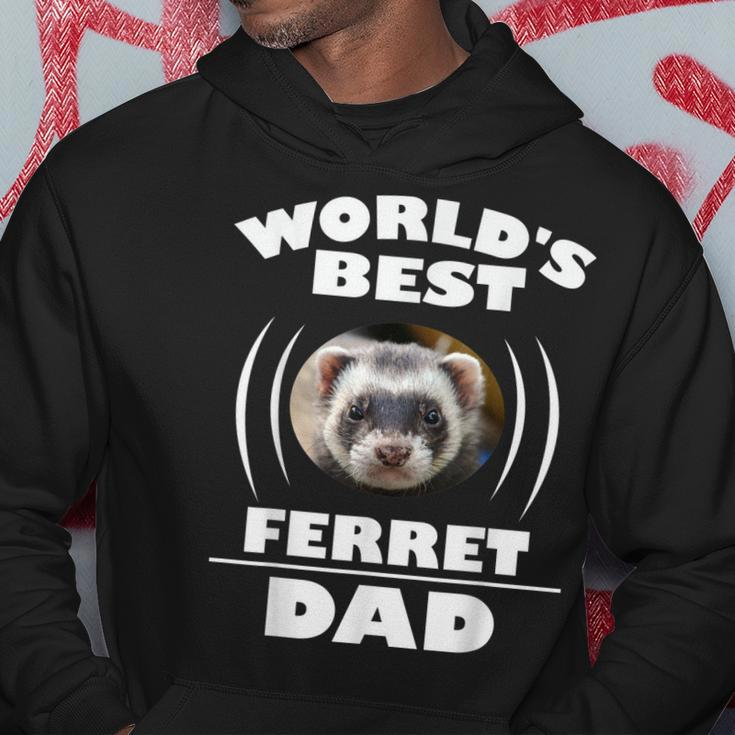 Worlds Best Ferret Dad Owner Gift Hoodie Unique Gifts