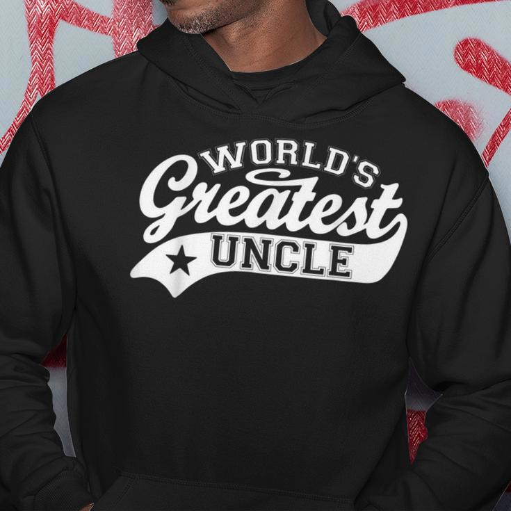 Worlds Greatest Uncle Funny Fathers Day Hoodie Unique Gifts