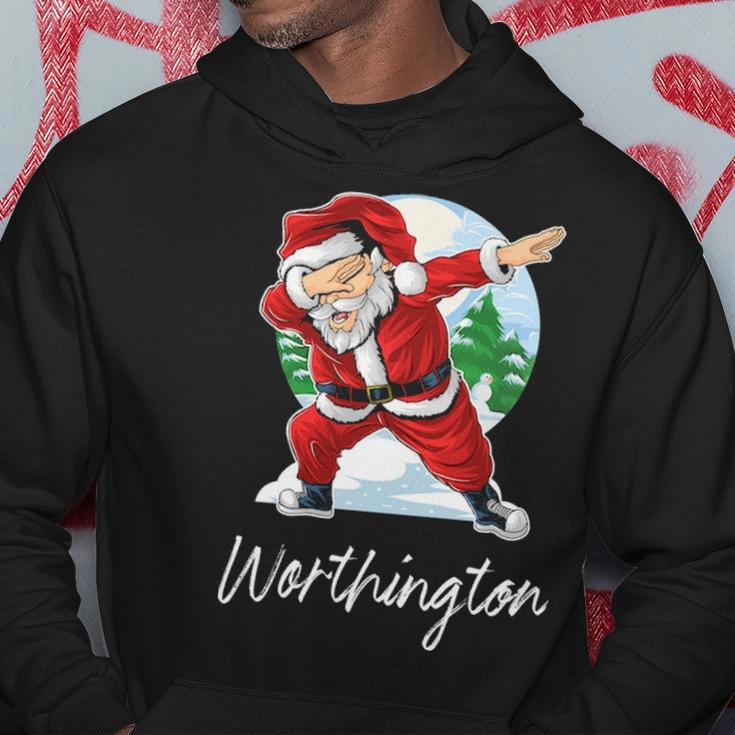 Worthington Name Gift Santa Worthington Hoodie Funny Gifts