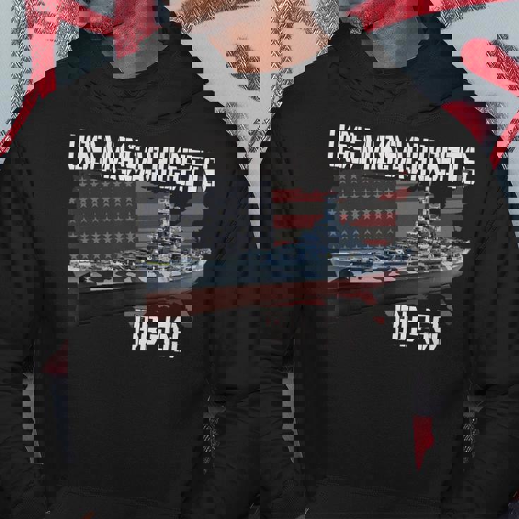 Ww2 American Battleship Uss Massachusetts Bb-59 Warships Hoodie Personalized Gifts