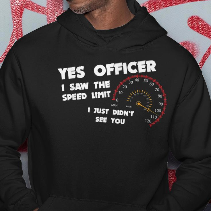 Yes Officer Speeding For Car Enthusiasts & Mechanics Hoodie Unique Gifts