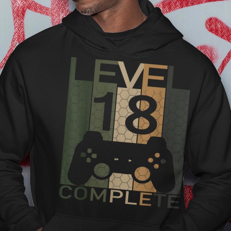 Zocker 18 Geburtstag Level 18 Jahre 2003 Gaming Hoodie Lustige Geschenke