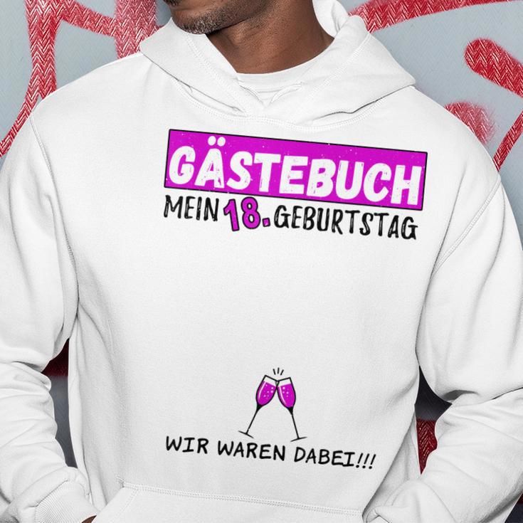 18 Geburtstag Gästebuch 18 Jahre Geburtstagsgeschenk Gast Hoodie Lustige Geschenke