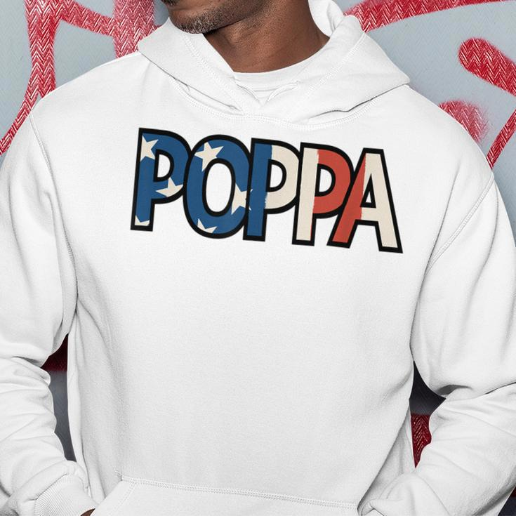 All American Poppa Patriotic July 4Th Fathers Day Gift Hoodie Unique Gifts