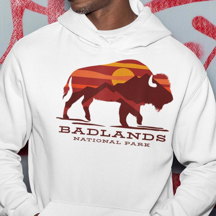 Badlands National Park South Dakota Buffalo Bison Sunset Hoodie Unique Gifts