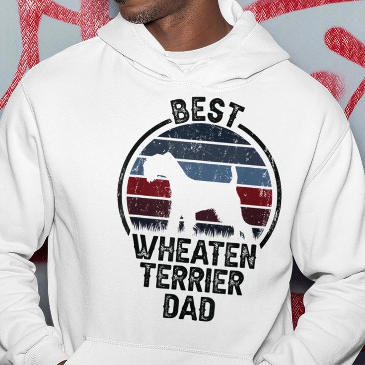 Best Dog Father Dad - Vintage Wheatie Wheaten Terrier Hoodie Funny Gifts