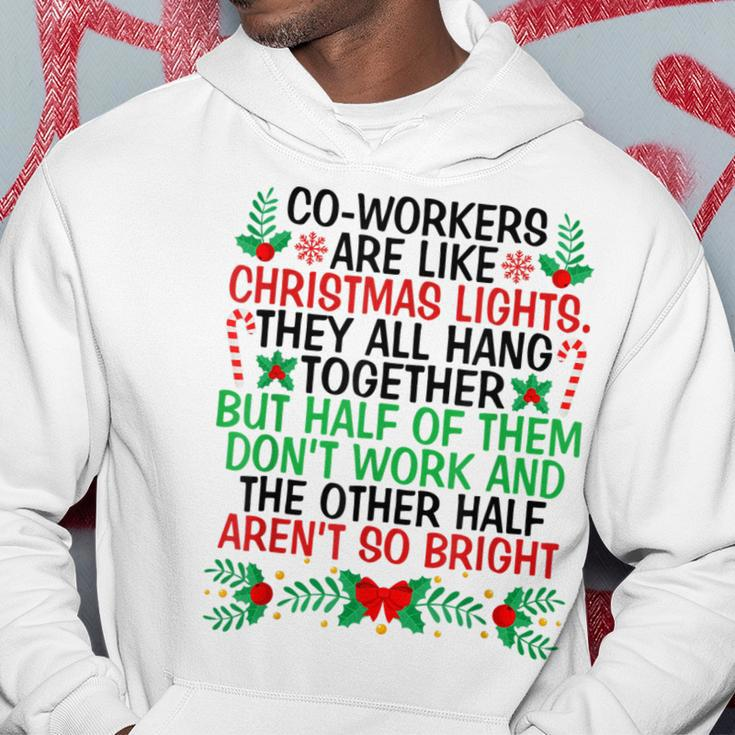 Co Workers Are Like Christmas Christmas Lights Pajamas Men Hoodie Personalized Gifts