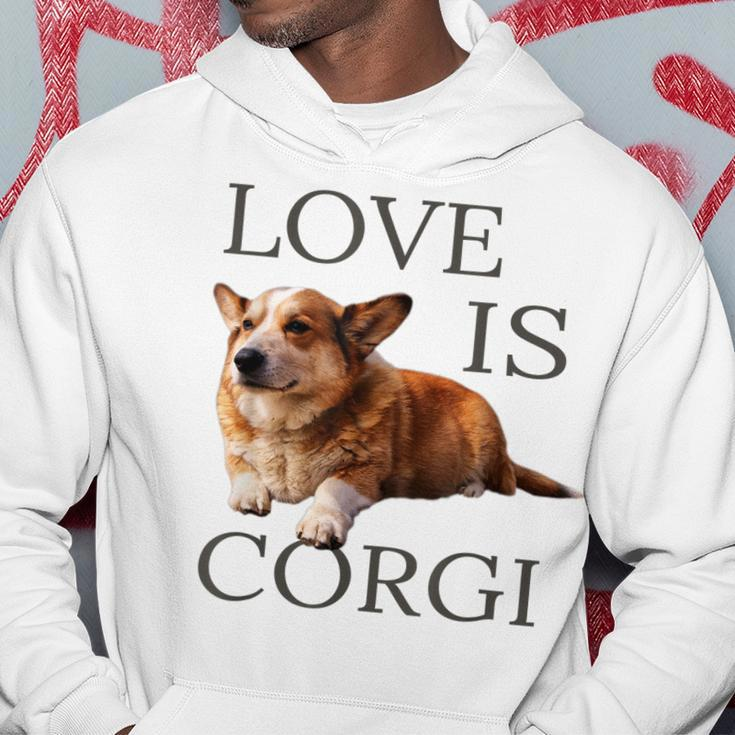 Corgi Men Women Kids Love Is Dog Mom Dad Gift Pet Hoodie Unique Gifts