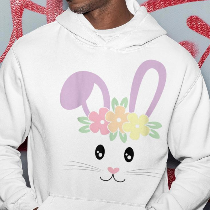 Cute Easter Bunny Face Pastel For Girls And Toddlers Hoodie Unique Gifts