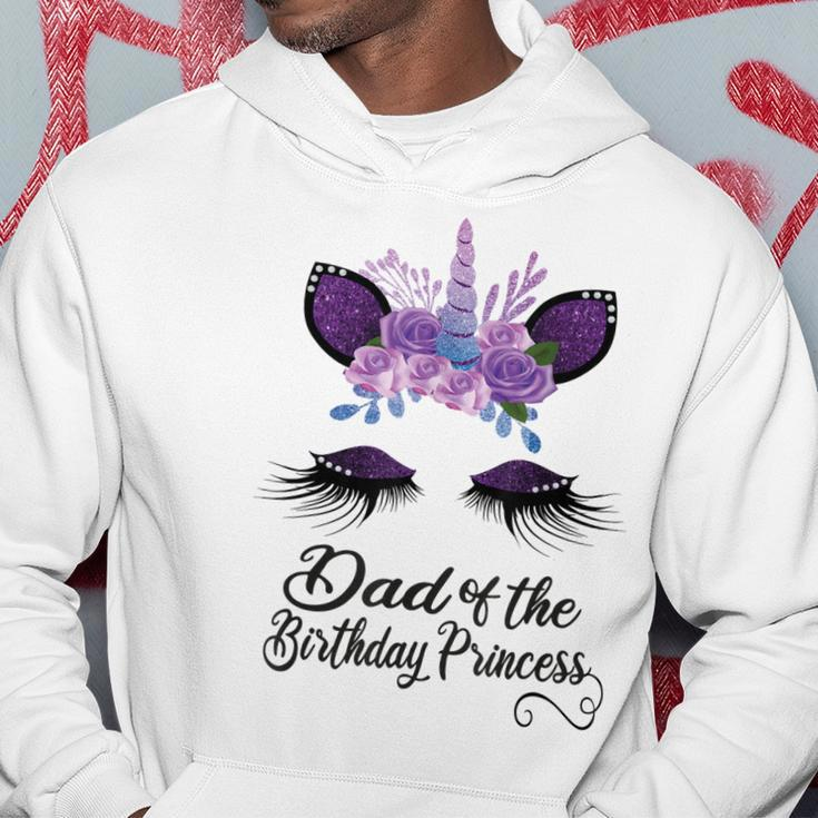 Dad Of The Birthday Princess Unicorn Girl Matching Gift Hoodie Unique Gifts