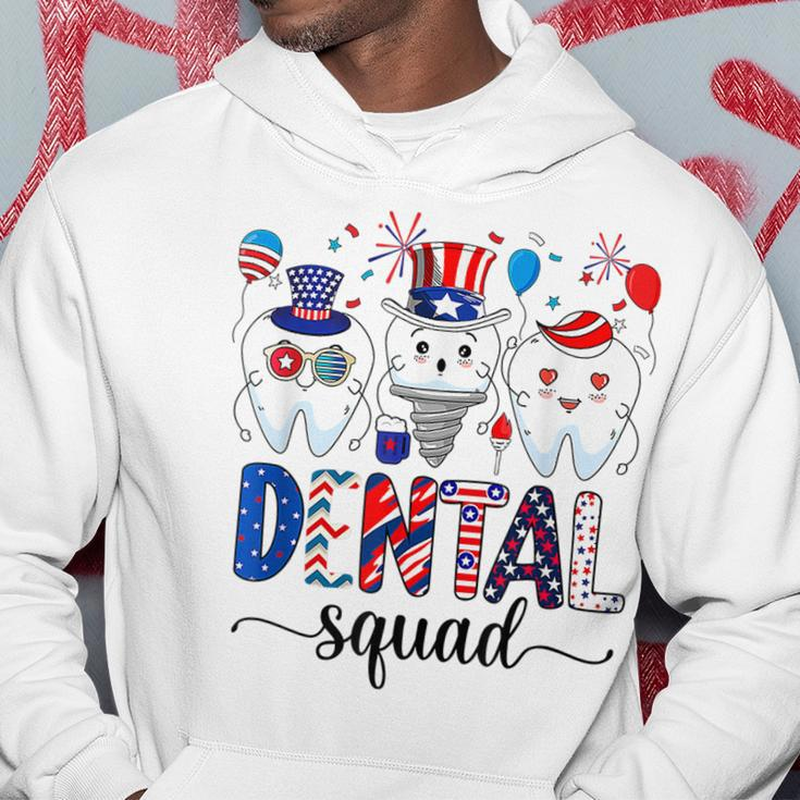 Dental Squad 4Th Of July Dentist Funny American Patriotic Hoodie Unique Gifts