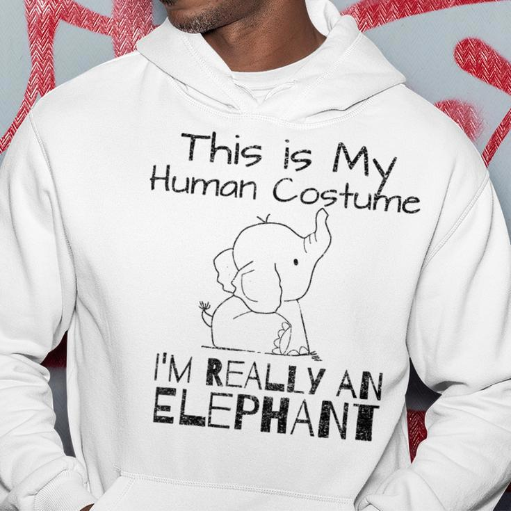 This Is My Echthaar Kostüm Ich Bin Wirklich Ein Elefant Hoodie Lustige Geschenke