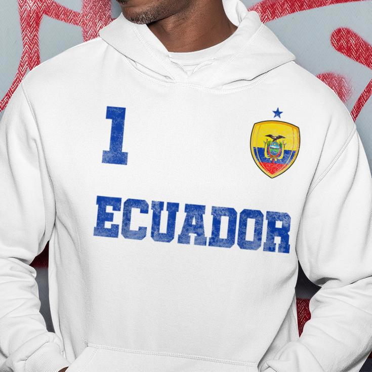 Ecuador Soccer Jersey Number One Ecuadorian Flag Futebol Fan Men Hoodie Personalized Gifts