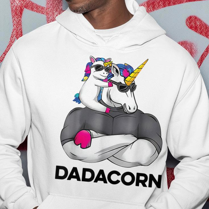 Fathers Day Gift Unicorn Dad Funny Dadacorn Men Hoodie Unique Gifts