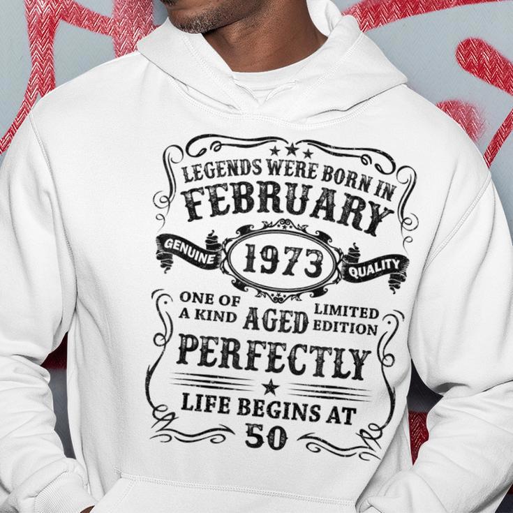 Februar 1973 Legenden Hoodie zum 50. Geburtstag für Männer Lustige Geschenke