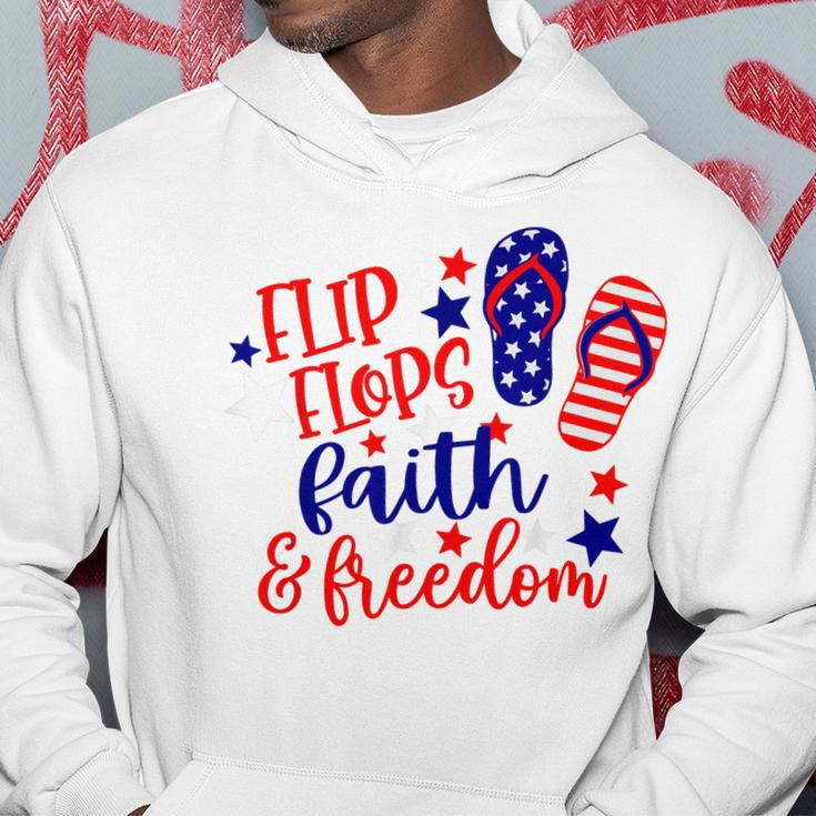 Flip Flops Faith And Freedom Hoodie Unique Gifts