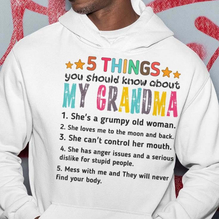 Funny 5 Things You Should Know About My Grandmas Hoodie Personalized Gifts