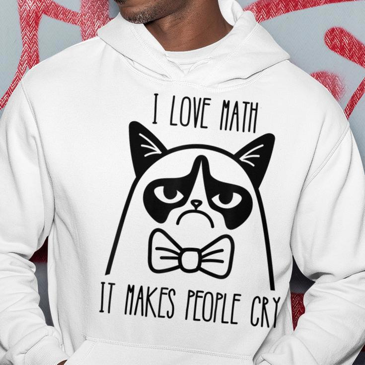 Funny Cat - I Love Math It Makes People Cry Hoodie Unique Gifts