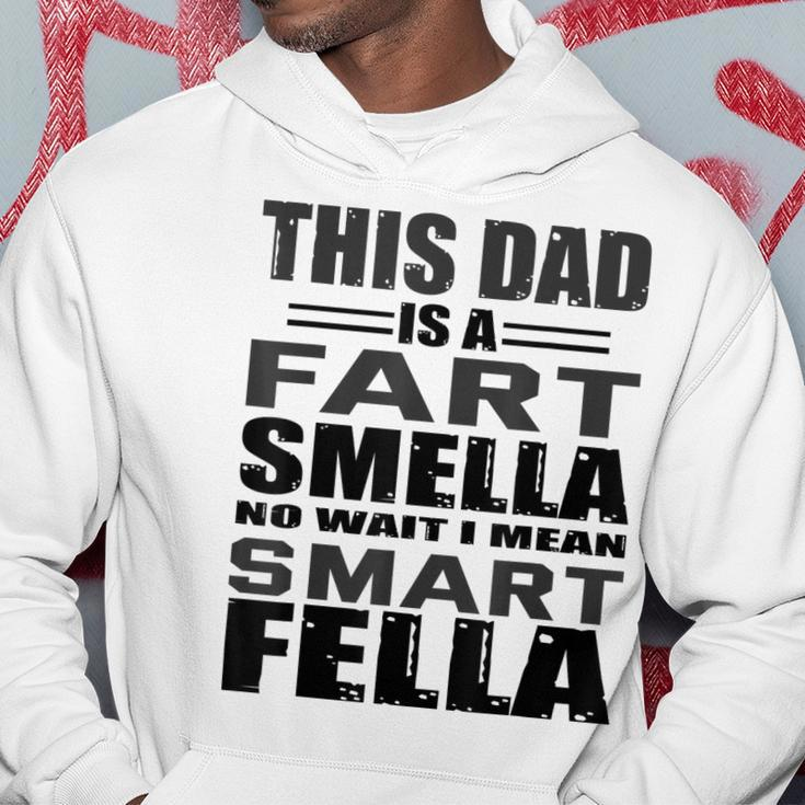Funny Gift For Dad Fart Smells Dad Means Smart Fella Men Hoodie Graphic Print Hooded Sweatshirt Funny Gifts