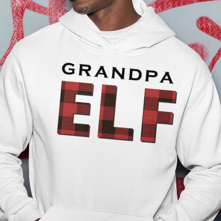 Grandpa Elf Red Buffalo Plaid Christmas For Him Gift For Mens Hoodie Unique Gifts