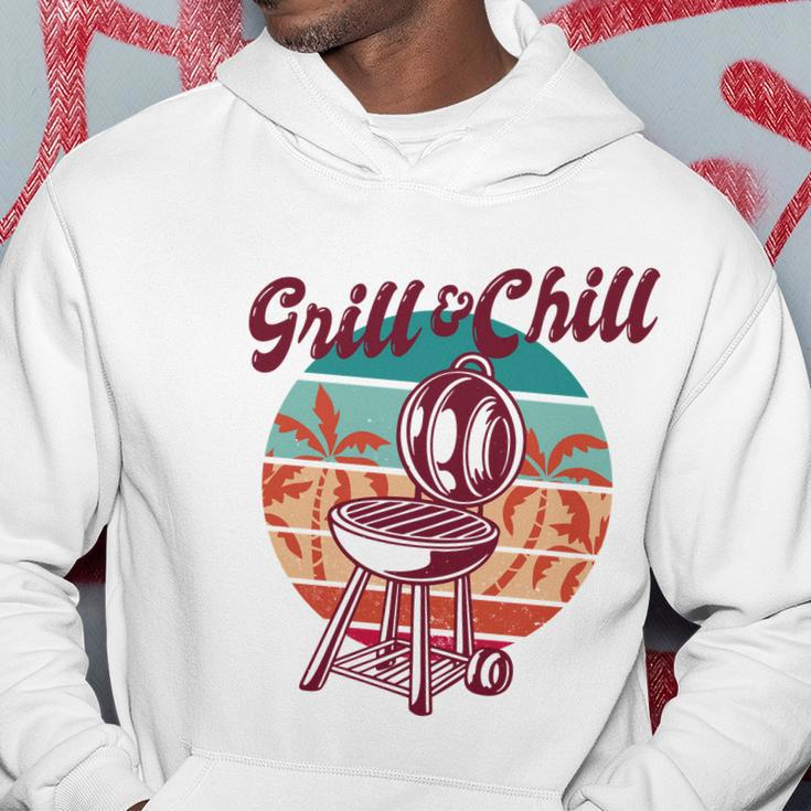 Grill And Chill Vacation Retro Sunset Hoodie Unique Gifts
