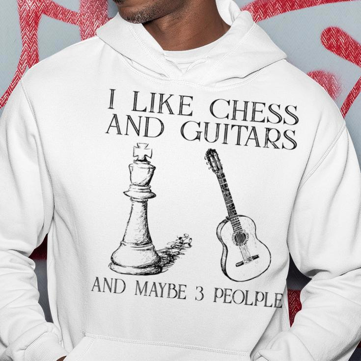 I Like Chess And Guitars And Maybe 3 People Hoodie Funny Gifts