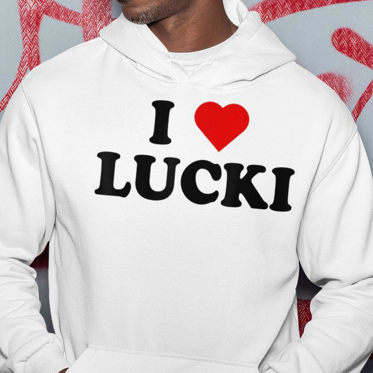 I Love Lucki I Heart Lucki Hoodie Unique Gifts