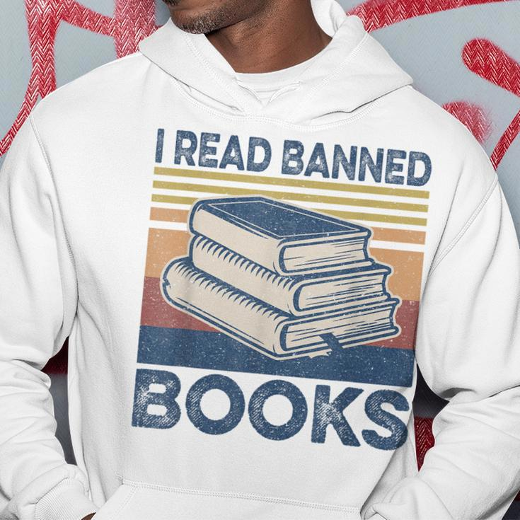 I Read Banned Books Week Librarian Freedom Reader Nerd Men Hoodie Unique Gifts