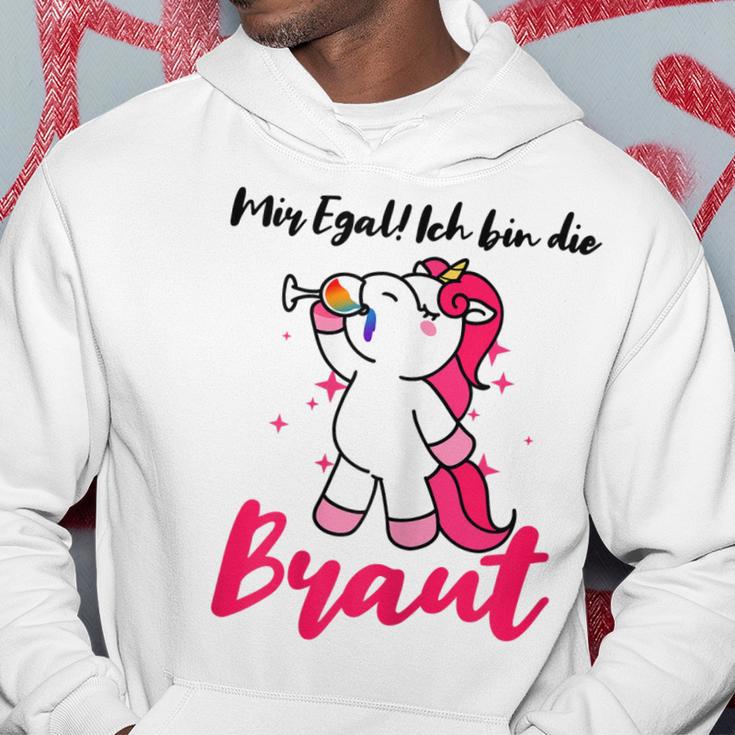 Ich Bin Die Braut Einhorn Hoodie für JGA & Hochzeitsparty Lustige Geschenke