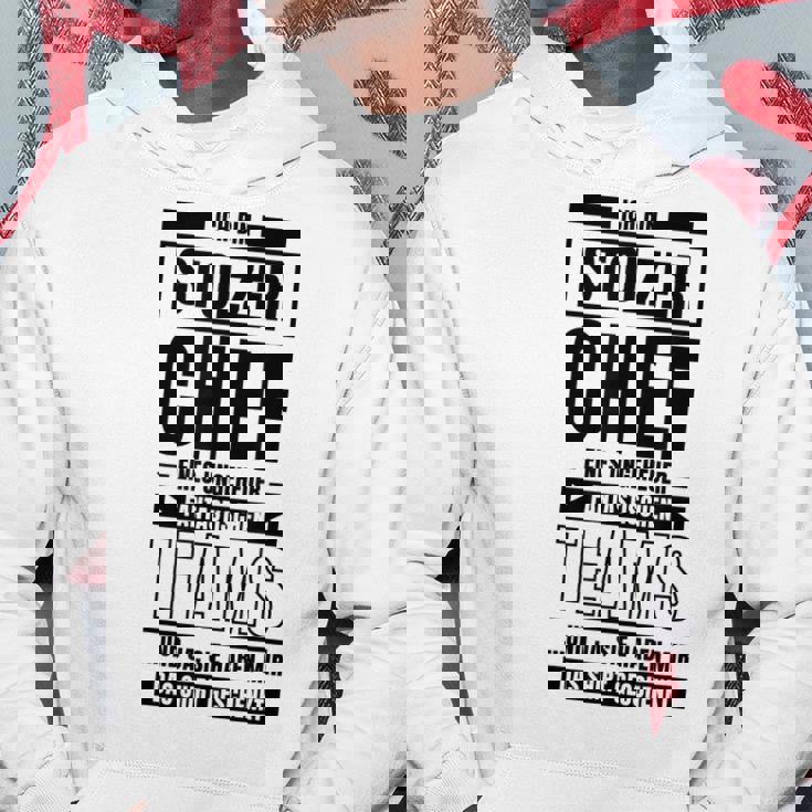 Ich Bin Stolzer Chef Eines Ungeheuer Fantastischen Teams Job Hoodie Lustige Geschenke