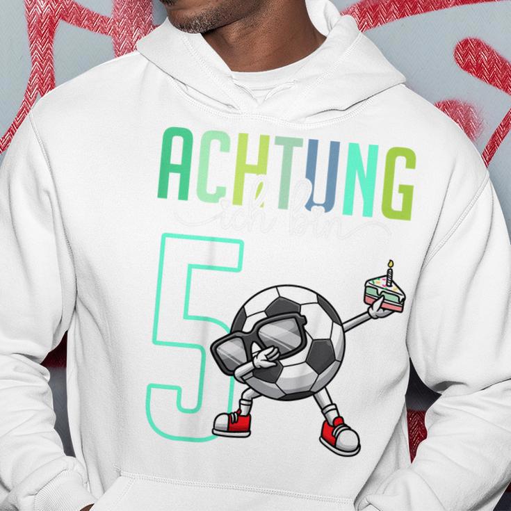 Kinder Fünfter Geburtstag 5 Jahre Fussball 5 Geburtstag Hoodie Lustige Geschenke