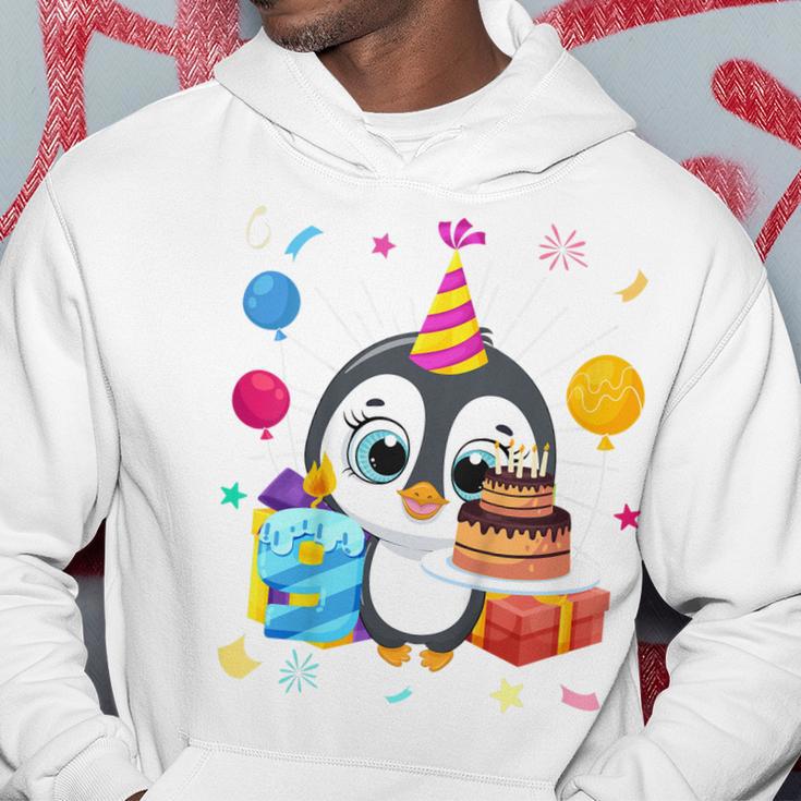 Kinder Pinguin-Party 9. Geburtstag Hoodie, Pinguin Mottoparty Outfit Lustige Geschenke