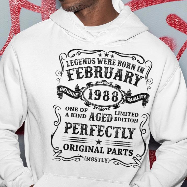 Legenden Februar 1988 - 35. Geburtstag Mann V4 Hoodie, Retro Design Lustige Geschenke