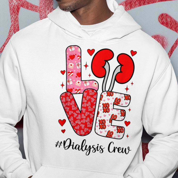 Love Dialysis Crew Valentines Nurse Family Group Nursing Hoodie Funny Gifts