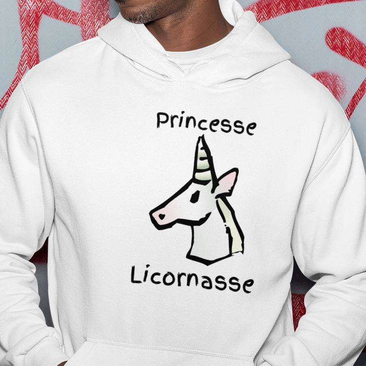 Lustiges Einhorn Hoodie Princesse Licornasse, Perfekt für Casual-Looks Lustige Geschenke