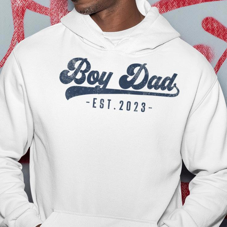 Mens Boy Dad Est 2023 Boy Dad To Be Gifts New Daddy Hoodie Personalized Gifts